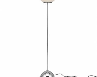MCM Globe Chrome Floor Lamp