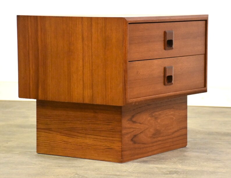 Mid Century Modern Teak Nightstand image 2