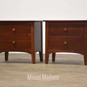 Ethan Allen American Impressions Cherry Nightstands - A Pair - Etsy