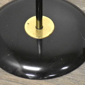 Black & Brass MCM Floor Lamp image 6