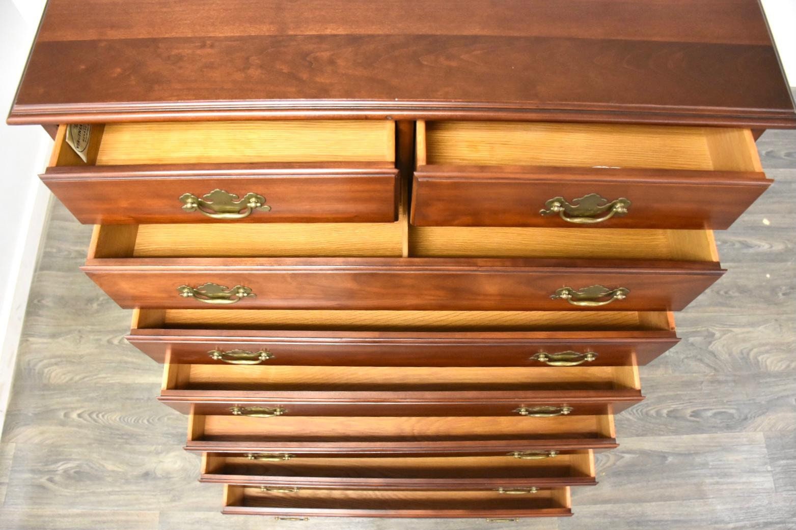 Henkel Harris Solid Cherry Tall Dresser Etsy