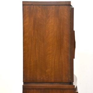 Walnut Mid Century Tall Dresser image 5