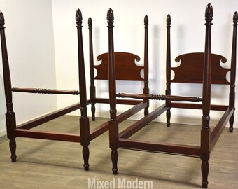 Mahogany Twin Beds - A Pair