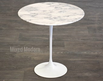 Eero Saarinen Knoll Marble 20” Tulip End Table