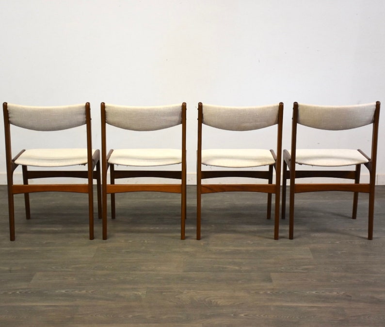 Danish Modern Teak Dining Chairs Set of 4 image 6