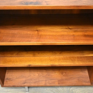 Walnut & Chrome MCM Bookcase image 9