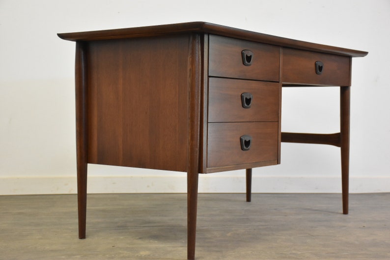 Walnut Mid Century Walnut Desk image 3