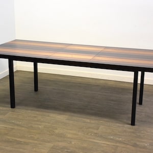 Milo Baughman for Directional Multi Wood Dining Table image 5