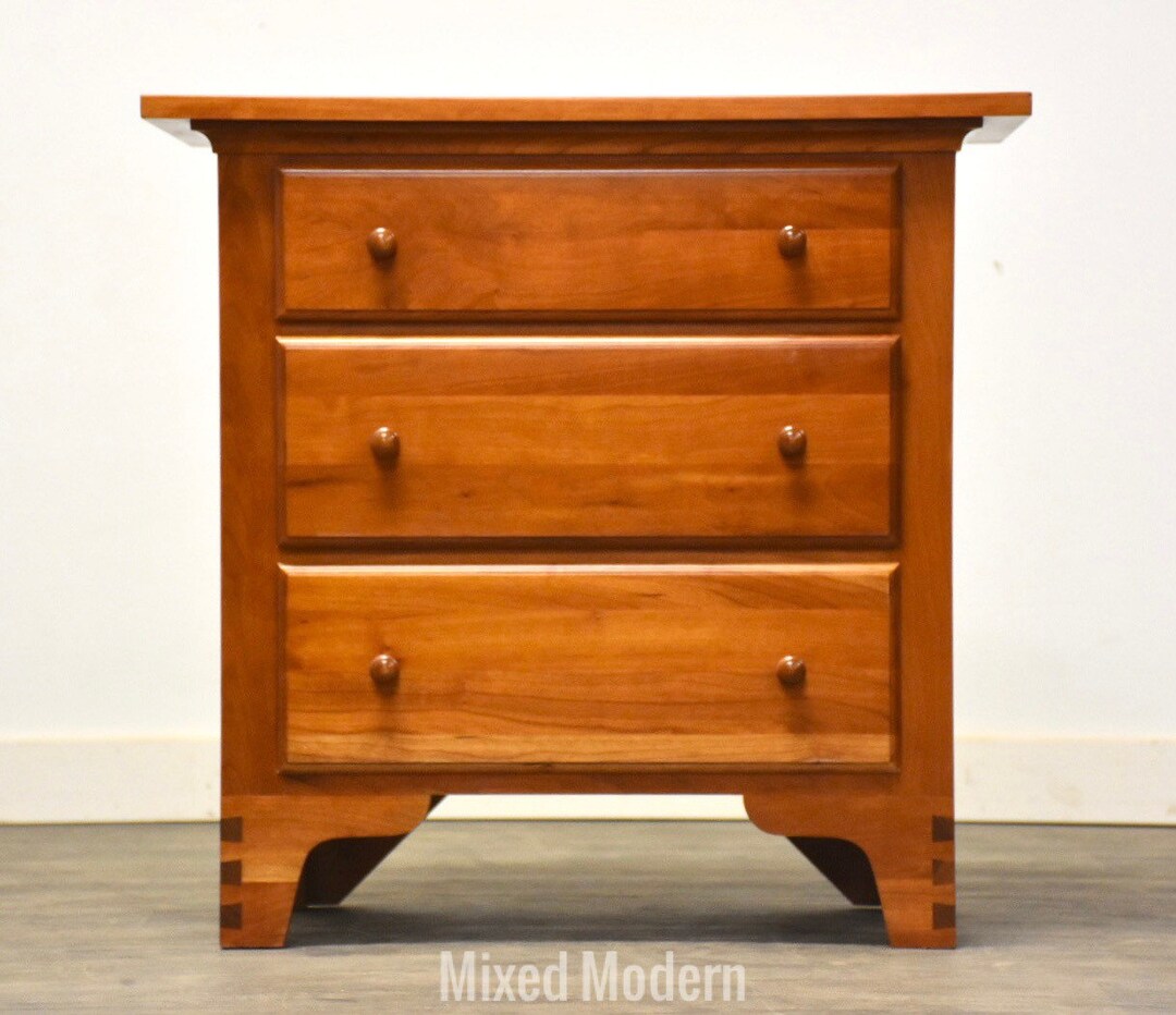 Solid Cherry Nightstand Etsy
