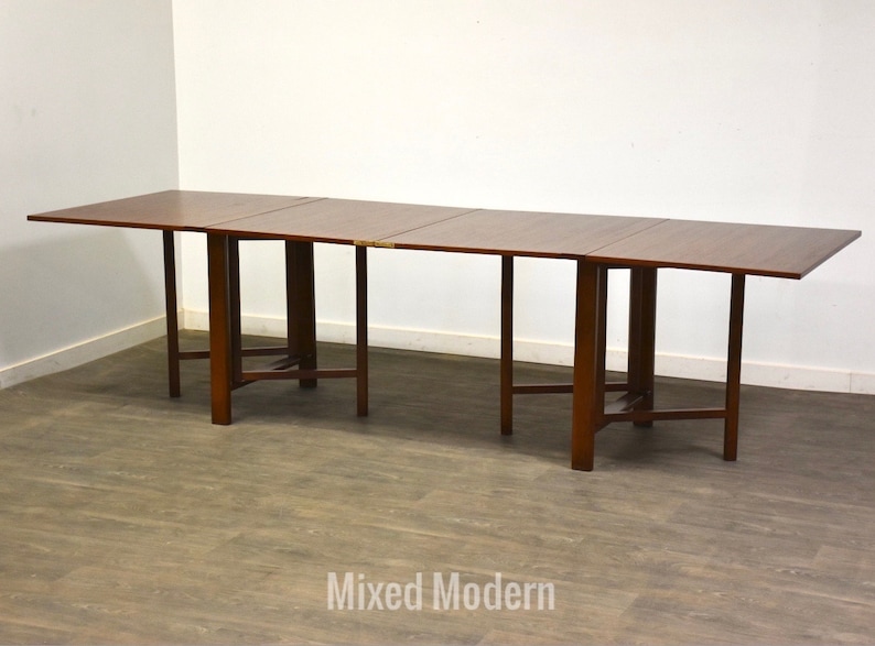 Bruno Mathsson Style Teak Maria Dining Table image 1