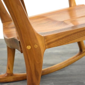 Modern Walnut Sam Maloof Style Rocking Chair image 10