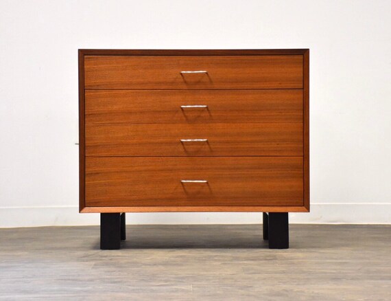 George Nelson For Herman Miller Walnut Dresser Chest Etsy