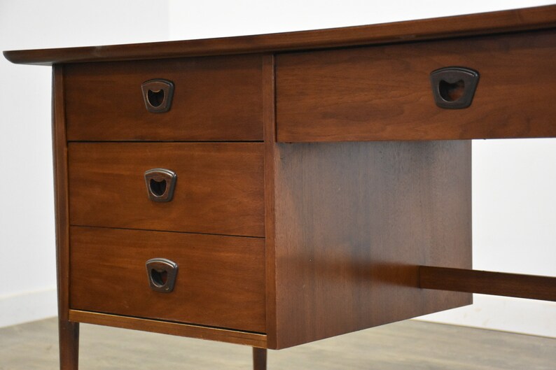 Walnut Mid Century Walnut Desk image 7