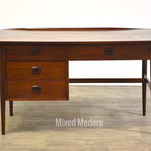 Walnut Mid Century Walnut Desk image 1