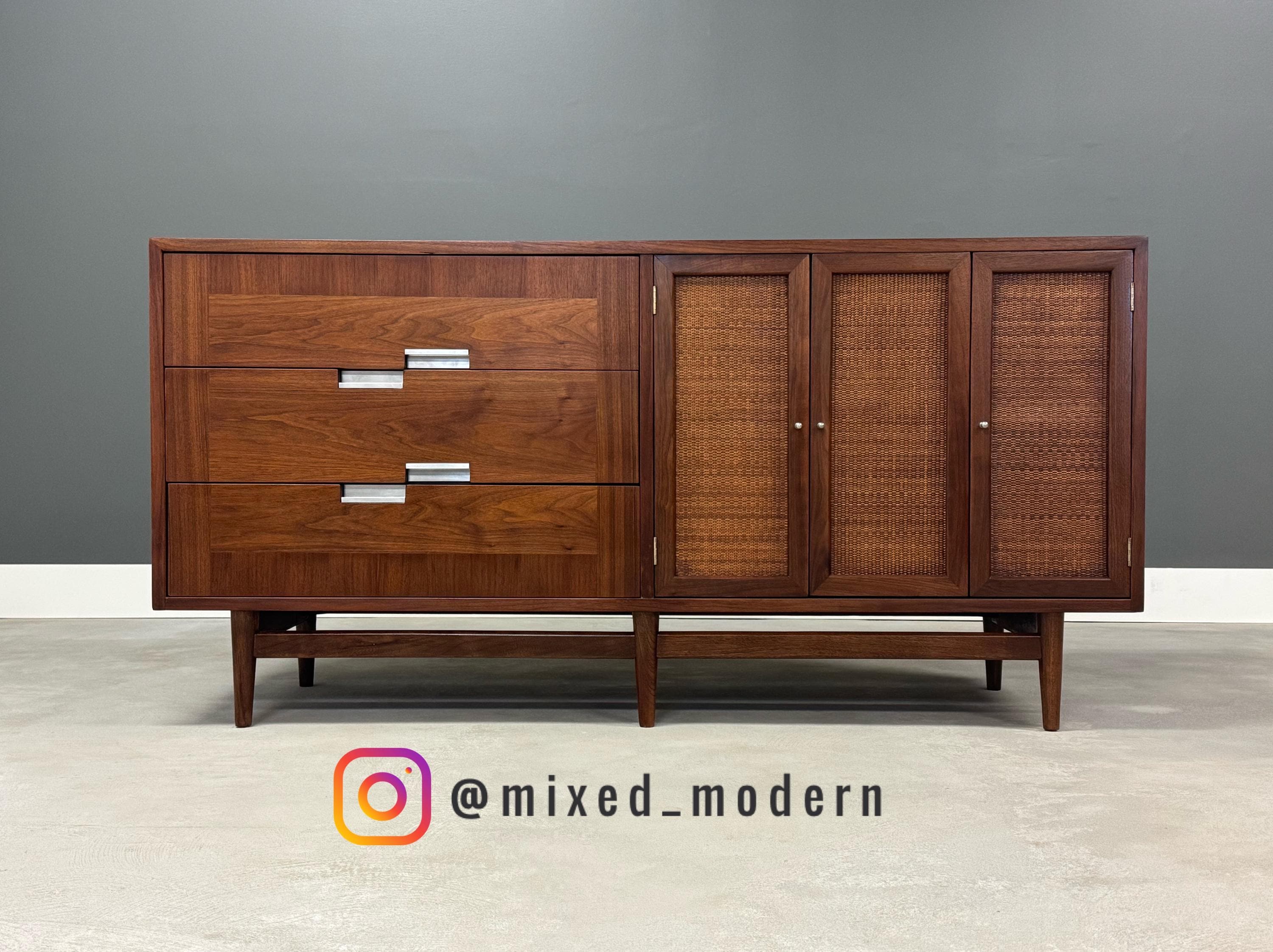 american of martinsville dresser American of Martinsville Mid Century 9 Drawer Lowboy Dresser