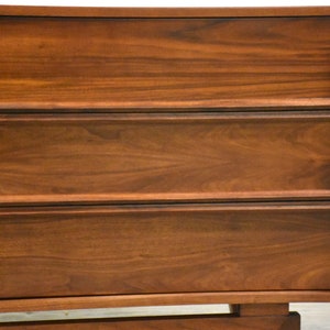 Walnut Mid Century Modern Long Dresser image 9