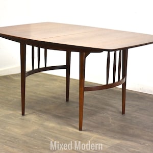 Mid Century Modern Walnut Dining Table - Etsy