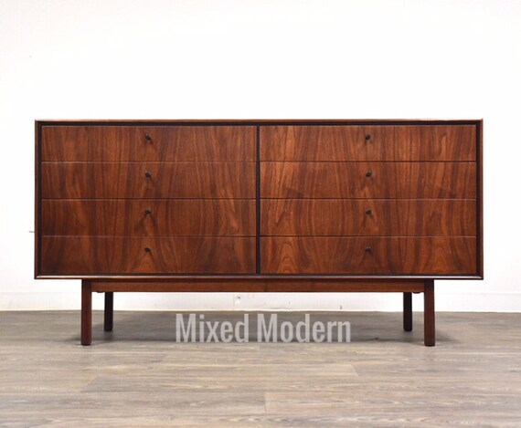 Milo Baughman For Arch Gordon Walnut Dresser Etsy