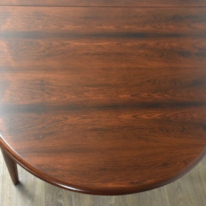 Danish Modern Rosewood Oval Dining Table image 9