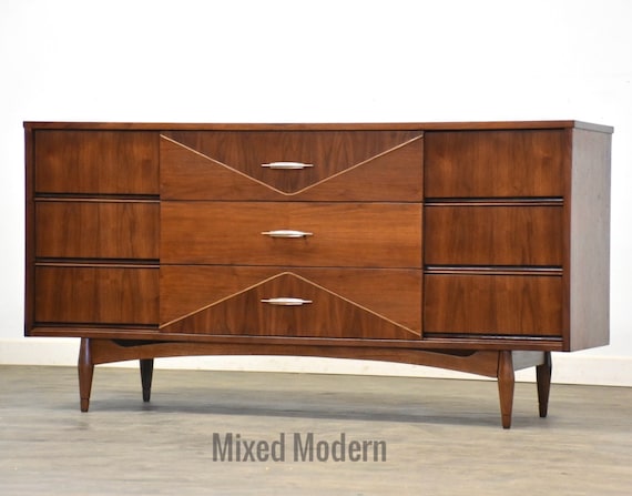 brown dresser with silver handles Sturlayne - Brown