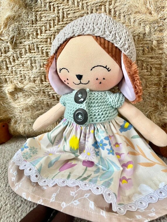 Dog Rag Doll Dog Plush Dog Stuffed Animal Baby Toy 1 Year 2 Year Old Girl Gift Baby Girl Gift Granddaughter Gifts Toys for 1 Year Old Etsy Australia