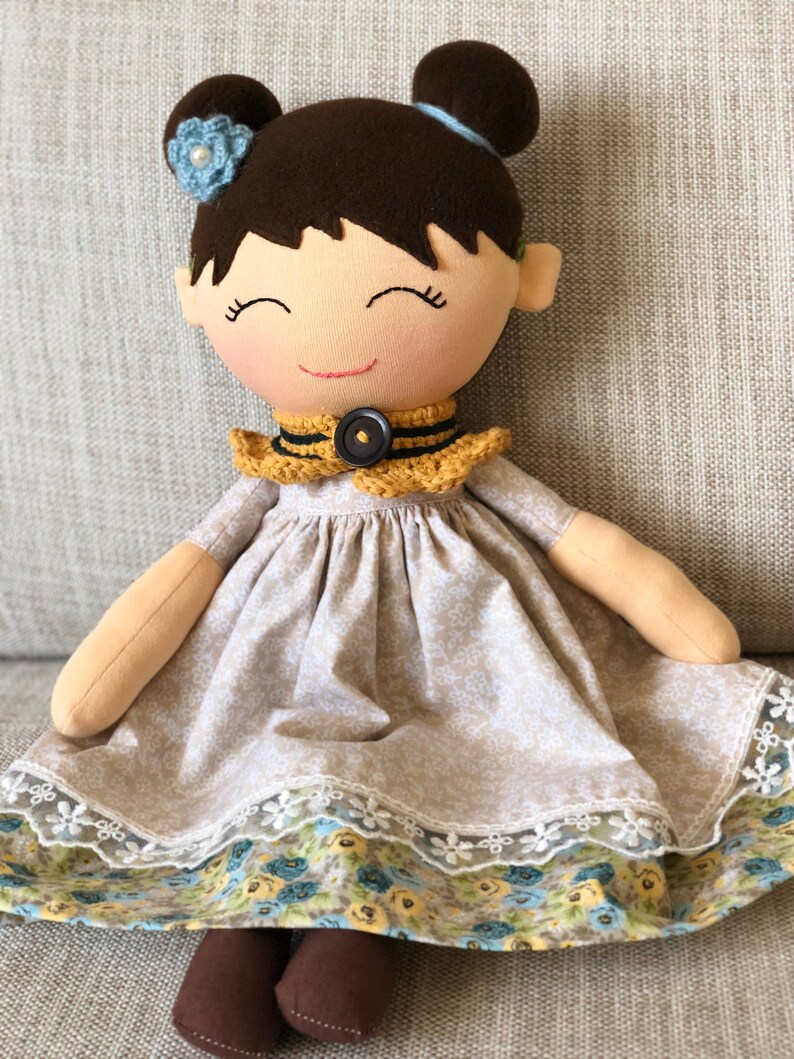 Hearing aid rag doll baby first doll with hearing device Etsy