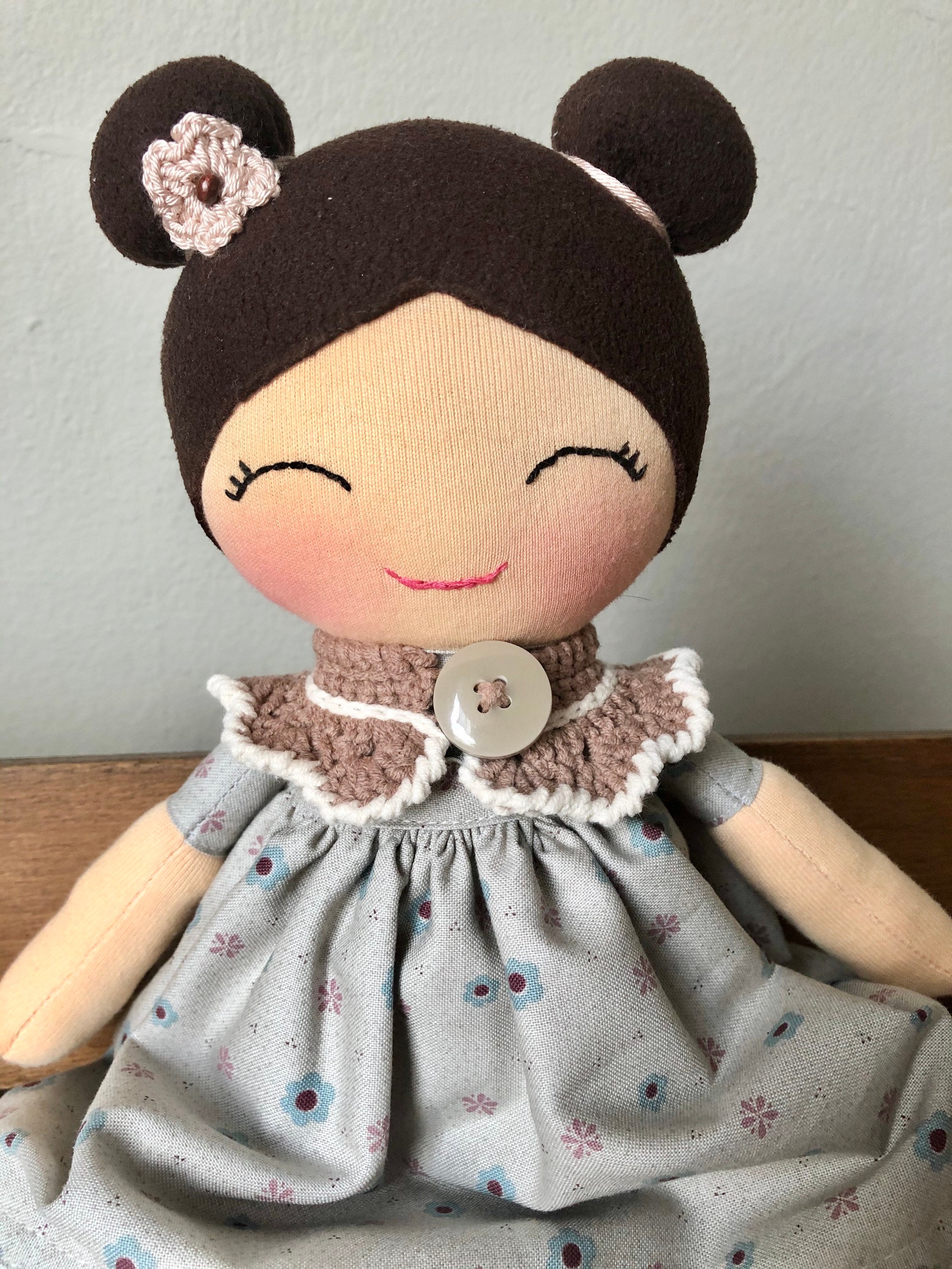 Baby first rag doll girl soft doll gift for baby toddlers | Etsy