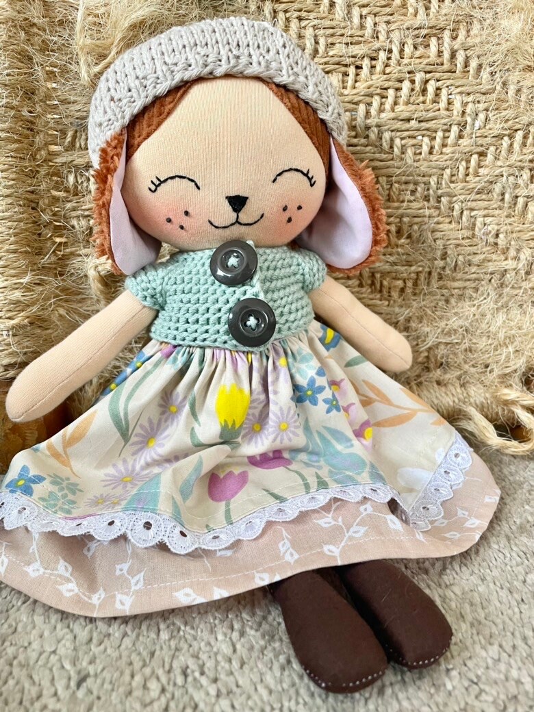 Handmade Dog Rag Doll: 14