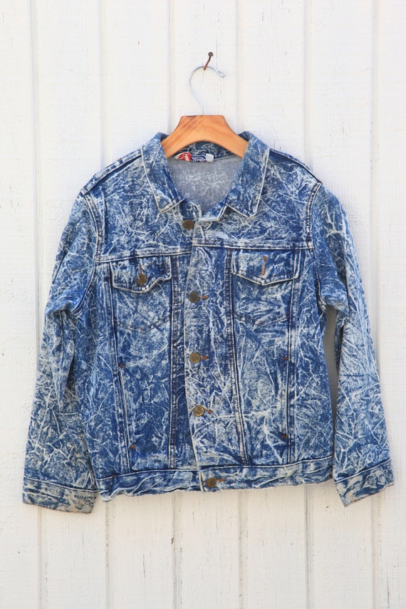 acid washed denim vest