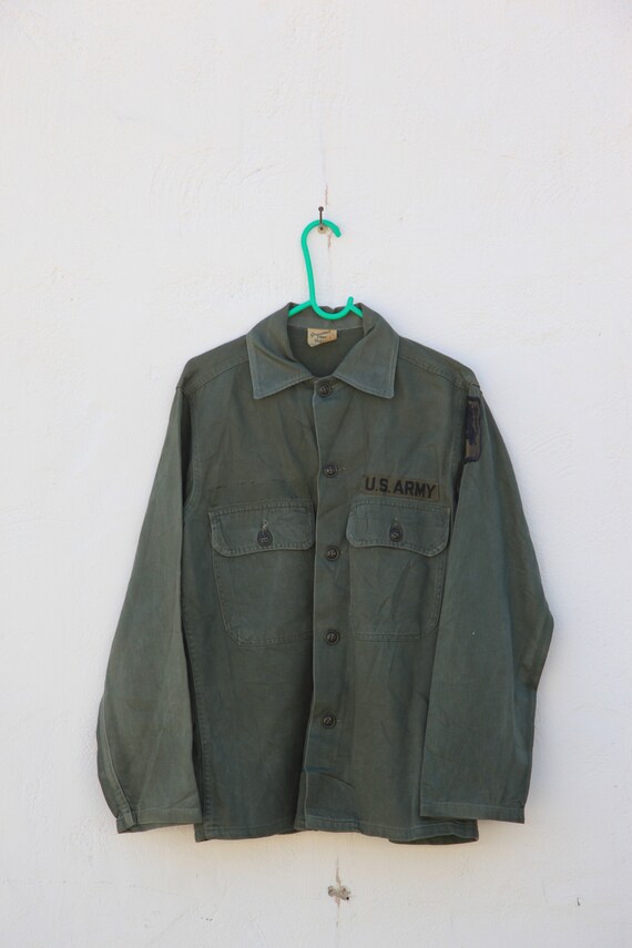 Vintage Army Jacket - Green Canvas - US Army / Sca