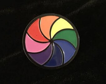 Rainbow Parachute Enamel Pin