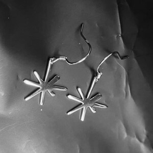 Sterling Silver Asterisk Earrings