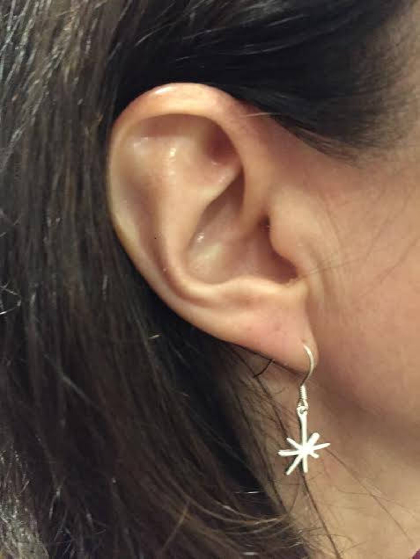 gold hook earrings