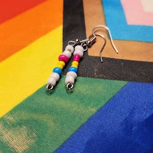 Pansexual Pride Earrings