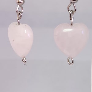 Orecchini in cristallo di quarzo rosa