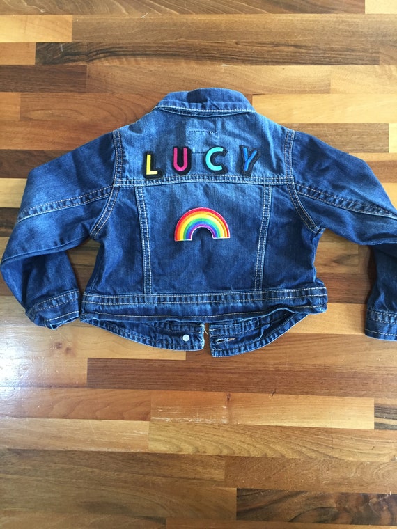 Gold Stars Personalised Children\u2019s Denim Jacket