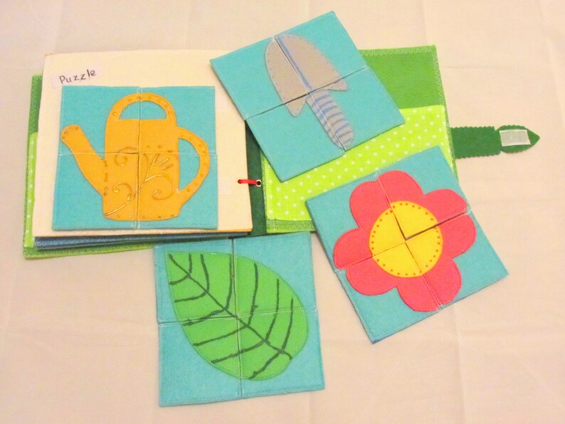 Quiet book with fairy flowers garden for toddler kids busy Etsy