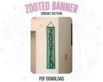Patrón PDF de ganchillo para pancarta zooted