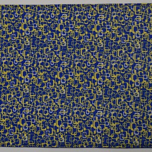 Blue/Yellow/White Geometric Placemat