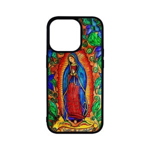 Virgen de Guadalupe Handyhülle | Virgencita | Lebendige | Bunt | Funda Personalizada Benutzerdefinierte Telefonhülle | iPhone | Samsung |