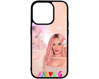 Karol G Phone Case | Pink Hair | Custom Phone Case | iPhone | Samsung | Bichota | Mañana Sera Bonito |