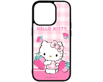 ハローキティ スマホケース | サンリオ | カスタムスマホケース | iPhone | Samsung | かわいいスマホケース | ピンク | イチゴ