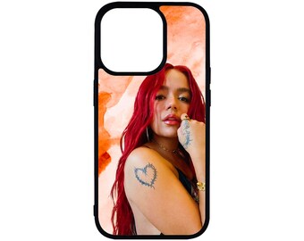 Capa para celular Karol G | Cabelo Vermelho | Capa personalizada para celular | iPhone | Samsung | Bichota | Mañana Sera Bonito |