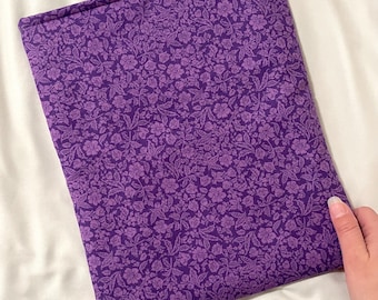 Purple Floral Book Sleeve