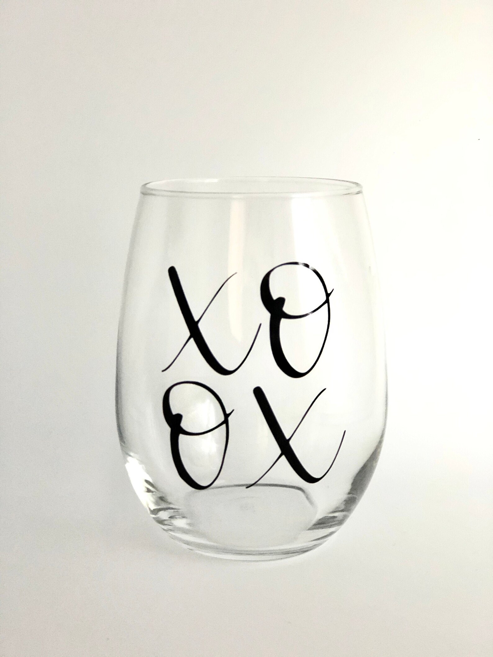 XO Wine Glass Wine Gift Wine Love Gift Etsy