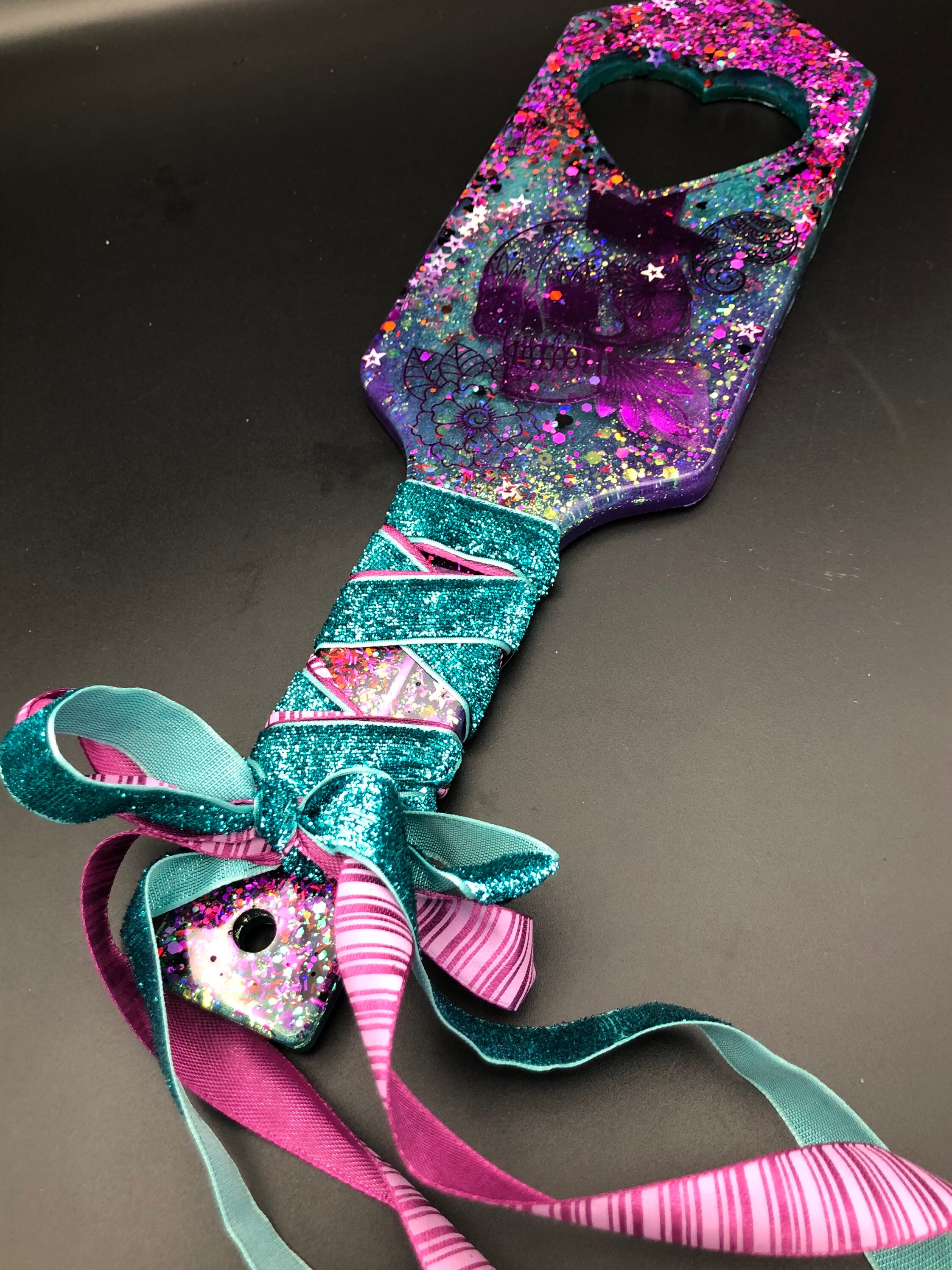 Planche à Fessées Klack-Q Trace Coeur Ruban Paillettes