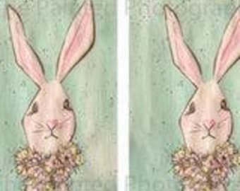 Flopsy 5x7 - Connie Lines and Designs Rice Paper