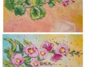 Hockyholly and Pretty Little Pink 5x7 - Connie Lines and Designs Rice Paper