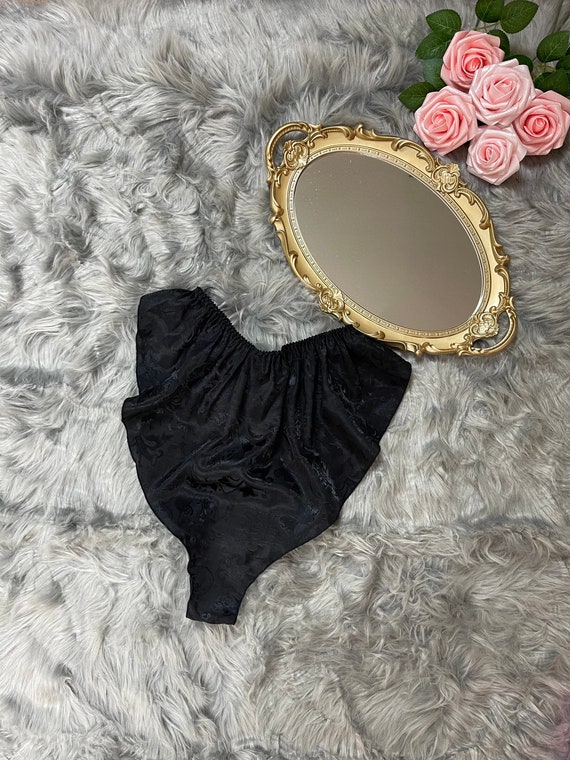 Vintage Victoria’s Secret Black Lingerie Tap Short