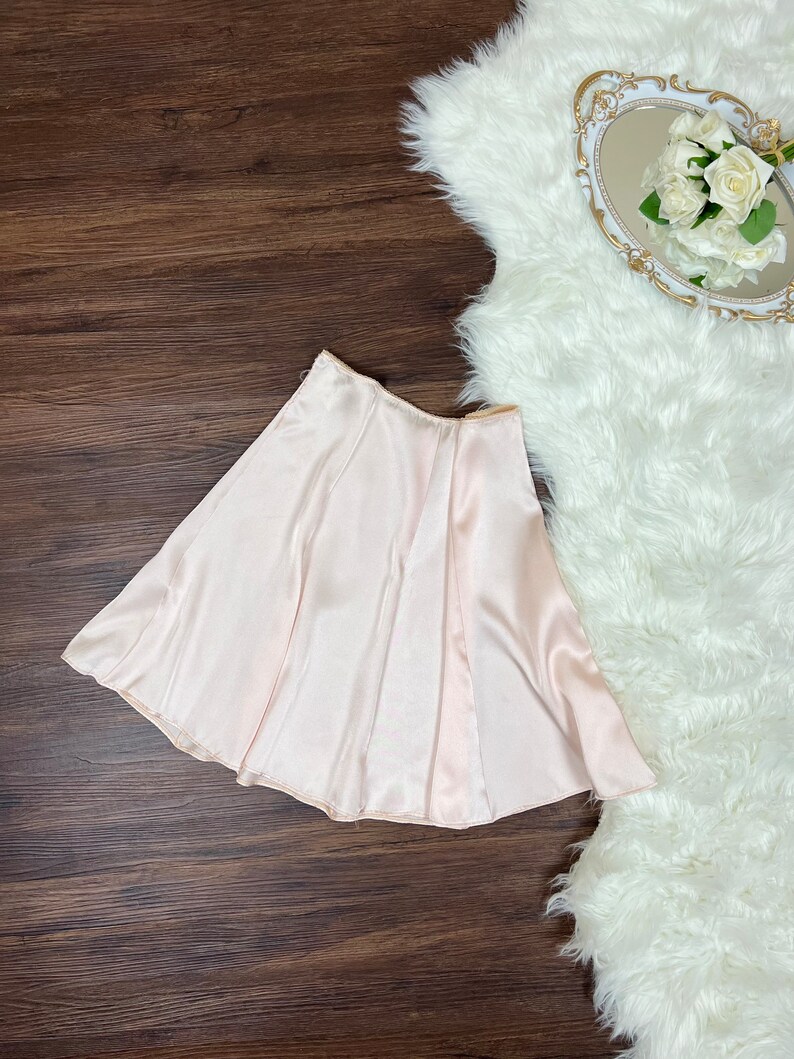 Vintage Dolce & Gabbana order Pale Pink Satin Skirt